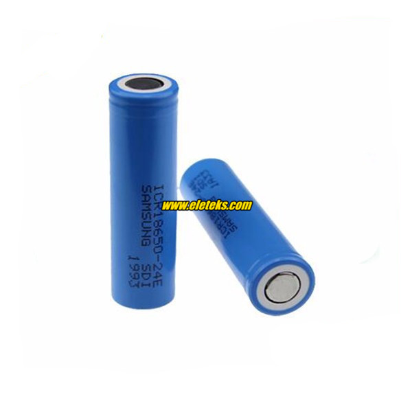 SAMSUNG ICR18650-24E 2400mAh 18650 3.7V battery cell Samsung SDI 18650 ...