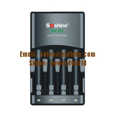 China Soshine U1 1-4 pcs AA/AAA Intelligent Battery Charger With Delta V for 10440, 14500 NiMh / NiCd batteries supplier
