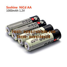 China Soshine 1.2V Ni-Cd Rechargeable AA/Mignon 1000mAh batteries supplier