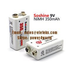 China Soshine 9V Ni-MH Rechargeable Battery: 350mAh 8.4V supplier