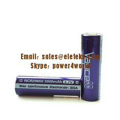 China Vapcell 20650 cells NCR20650 rechargeable battery 3.7V rechargeable lithium 20650 battery 3000mAh 30A high drain supplier