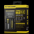 Nitecore D2 LCD charger dual charger for IMR/Li-ion/Ni-MH/Hi-Cd/LiFePO4 18650, 26650 battery