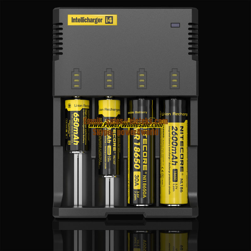 NITECORE i4 4 channels multi-functional Intellicharger Li-ion/Ni-MH/Ni-Cd Universal Battery Charger