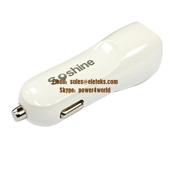 Soshine AC200 dual usb car charger 2Amps / 10W 2-port USB Car charger Designed for Apple and Android Devices