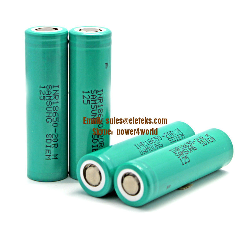 Samsung INR18650-20R high drain Samsung 18650 20R 2000mah battery cell perfect for ecig mods