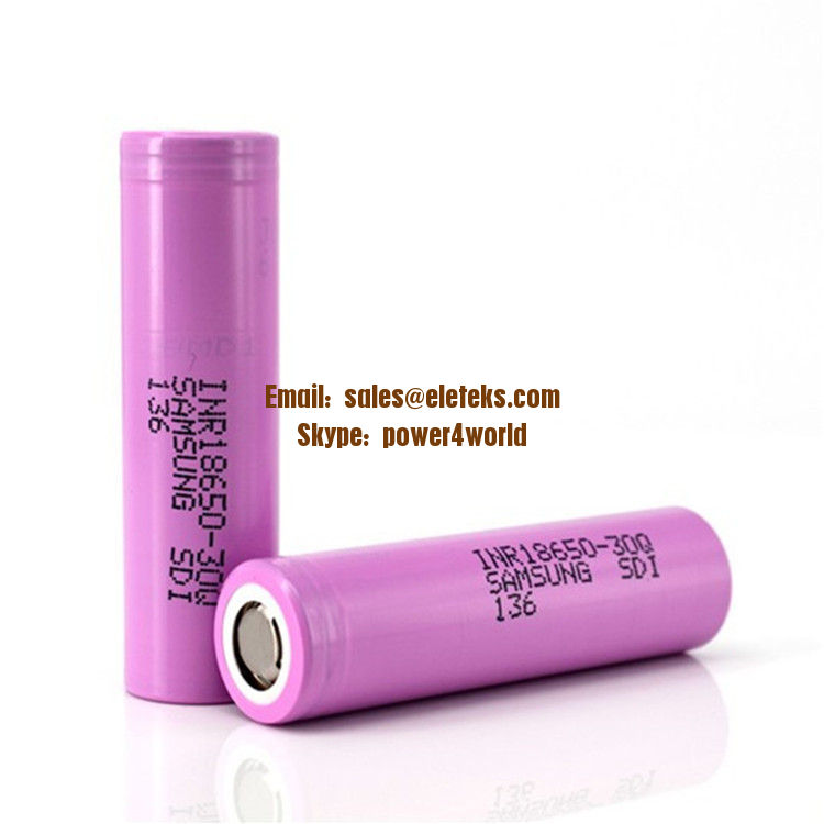 Samsung INR18650-30Q 3000mAh 3.7V 15A Discharge Li-ion Rechargeable Battery for Battery Pack, eCig Mods