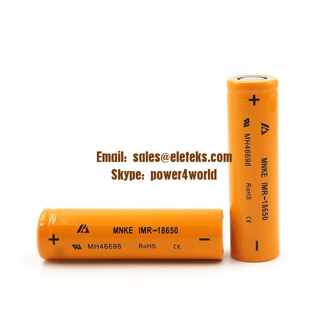 MNKE IMR 18650 1500mAh 30A High drain 3.7V Rechargeable li-ion battery mnke imr 18650 battery