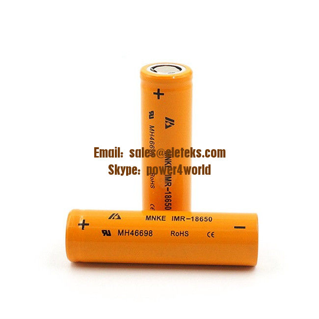 MNKE IMR 18650 1500mAh 30A High drain 3.7V Rechargeable li-ion battery mnke imr 18650 battery