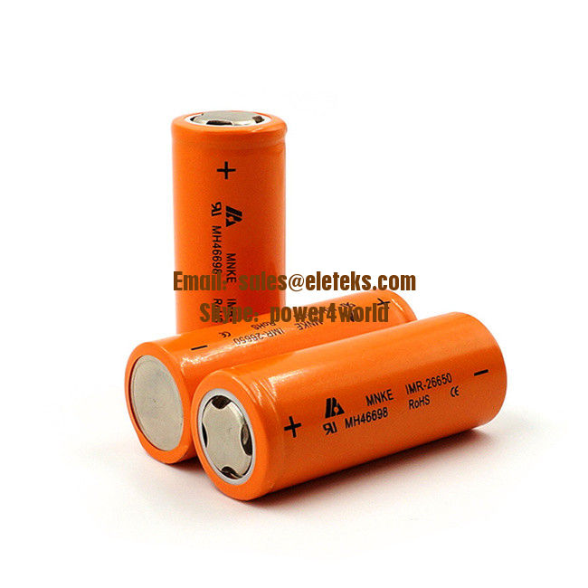 MNKE IMR 26650 battery 35A original mnke 3.7V 3500mah mnke26650 lithium rechargeable battery