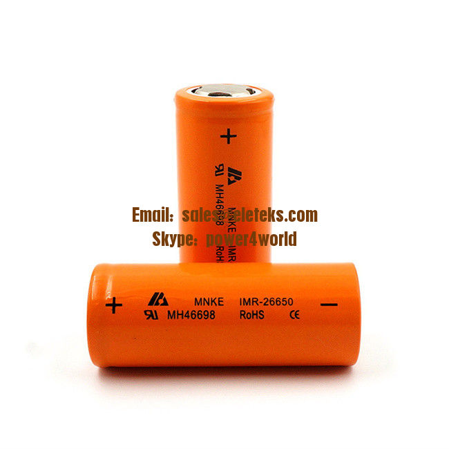 MNKE IMR 26650 battery 35A original mnke 3.7V 3500mah mnke26650 lithium rechargeable battery