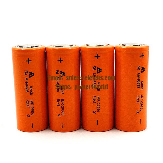 MNKE IMR 26650 battery 35A original mnke 3.7V 3500mah mnke26650 lithium rechargeable battery