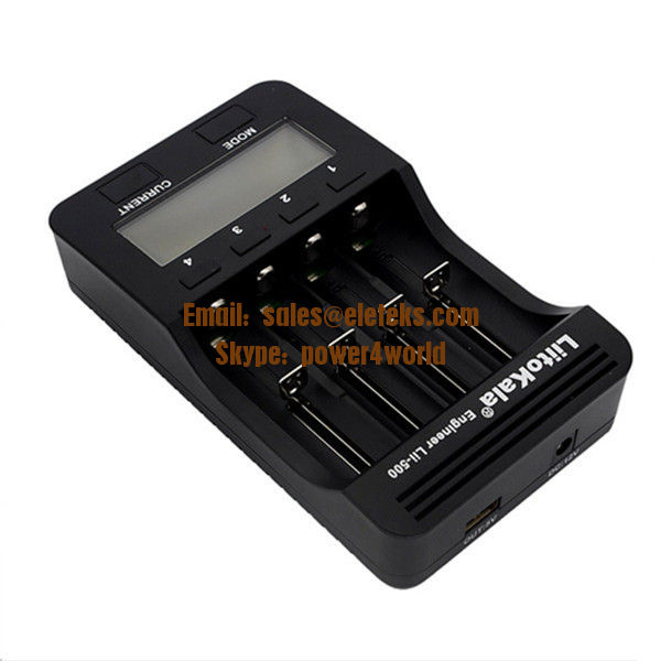 LiitoKala Engineer Lii-500 Lithium and NiMH Battery LCD Smartest Battery Charger for 18500, 18650, 26650, 14500, AA, AAA