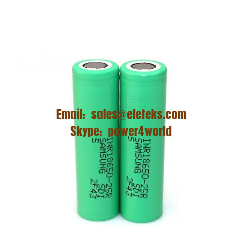 Samsung INR18650-25R 2500mAh 3.7V Rechargeable Li-ion Power Battery Wholesale Authentic High Drain Battery for ecig mods