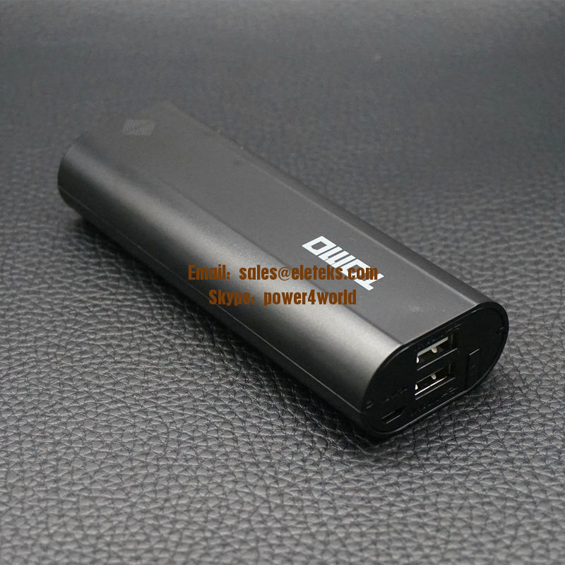 TOMO V8-2 portable display DIY power bank case for cellphones tablet high capacity external 18650 dual battery charger