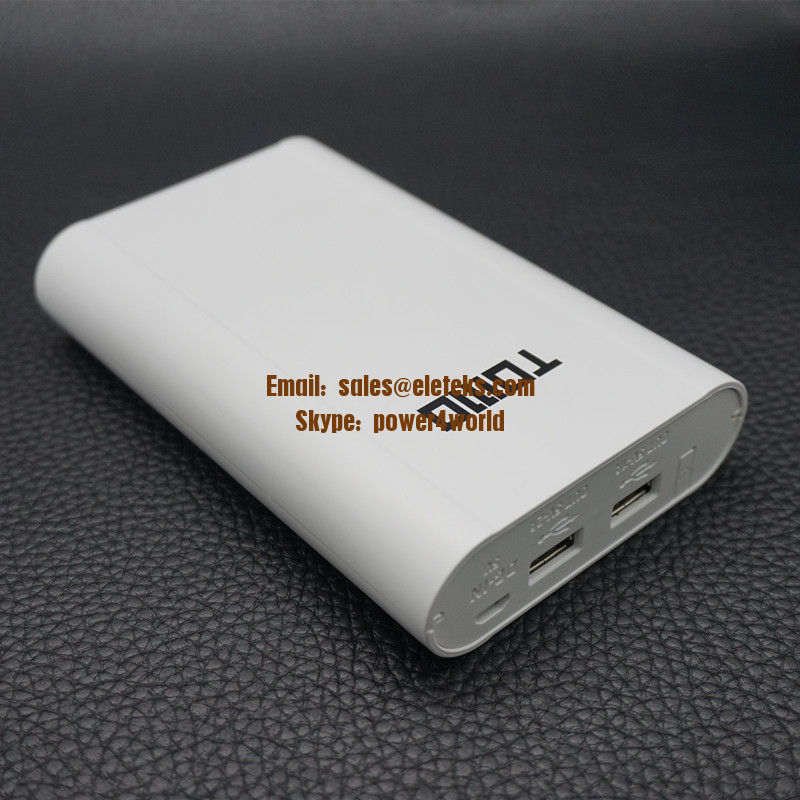 TOMO V8-4 Intelligent portable DIY LCD power bank, 18650 4 slots battery charger case for cellphones