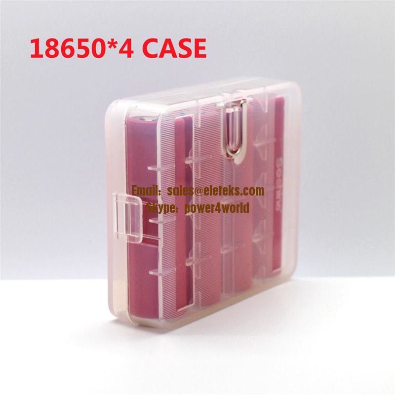 18650 plastic battery case for 4pcs 18650 size batteries, 4*18650 battery case, high quality 18650 plastic storage case