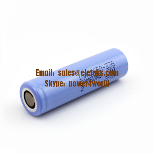 Samsung INR18650-33G battery 18650 3300mAh 3.7V Rechargeable Flat Top Batteries 7A Continuous 18650 High Capacity Cells