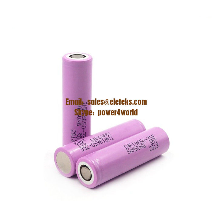 Samsung SDI INR18650-35E 3500mAh High Discharge FLAT Top 18650 Rechargeable Li-ion Battery Samsung 18650 35E