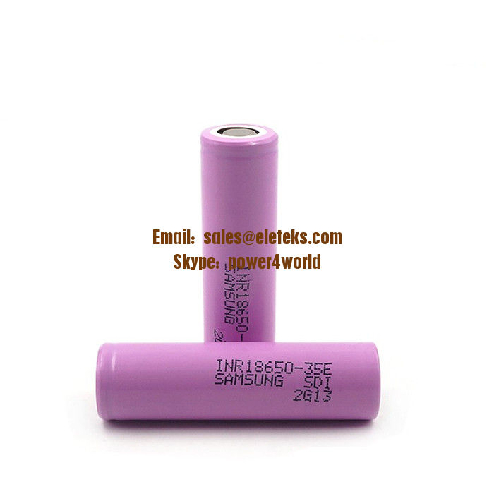 Samsung SDI INR18650-35E 3500mAh High Discharge FLAT Top 18650 Rechargeable Li-ion Battery Samsung 18650 35E