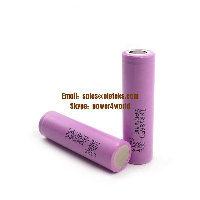 Samsung SDI INR18650-35E 3500mAh High Discharge FLAT Top 18650 Rechargeable Li-ion Battery Samsung 18650 35E