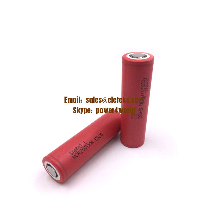 2017 new battery Wholesale Sanyo NCR20700A 3100mAh 3.7V battery Sanyo 20700 rechargeable battery 30A high amp discharge