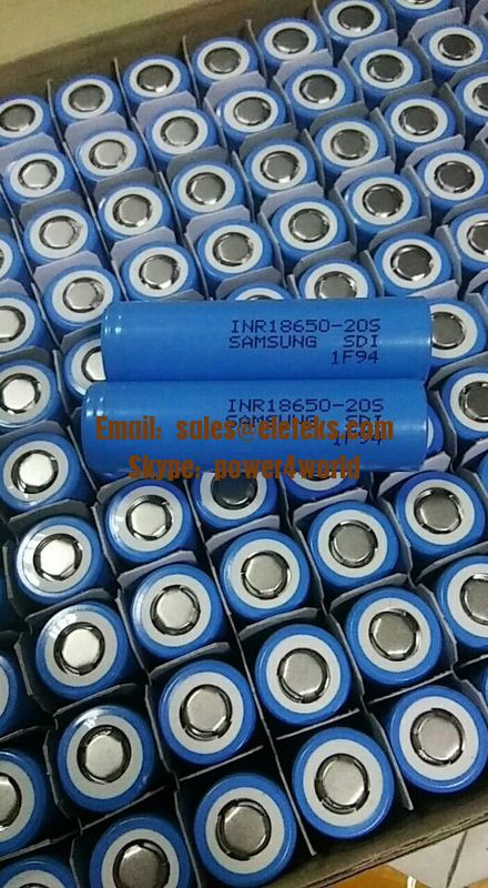 New: Authentic Samsung INR18650-20S 2000mAh (Blue) 30A high discharge current 3.7V Lithium-ion rechargeable batteries