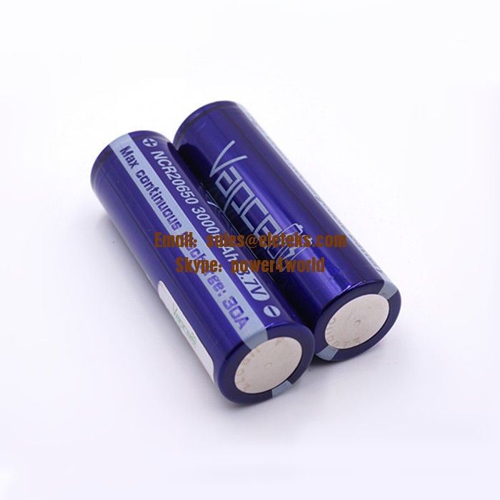 Vapcell 20650 cells NCR20650 rechargeable battery 3.7V rechargeable lithium 20650 battery 3000mAh 30A high drain