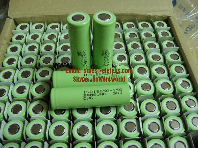 Authentic Samsung INR18650-15Q 1500mAh 3.7V 18650 15Q 15QM li-ion rechargeable battery 18A high power discharge battery
